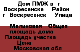 Дом ПМЖ в. г Воскресенске  › Район ­ г. Воскресенск  › Улица ­ Малиновая › Общая площадь дома ­ 30 › Площадь участка ­ 900 › Цена ­ 1 500 000 - Московская обл. Недвижимость » Дома, коттеджи, дачи продажа   . Московская обл.